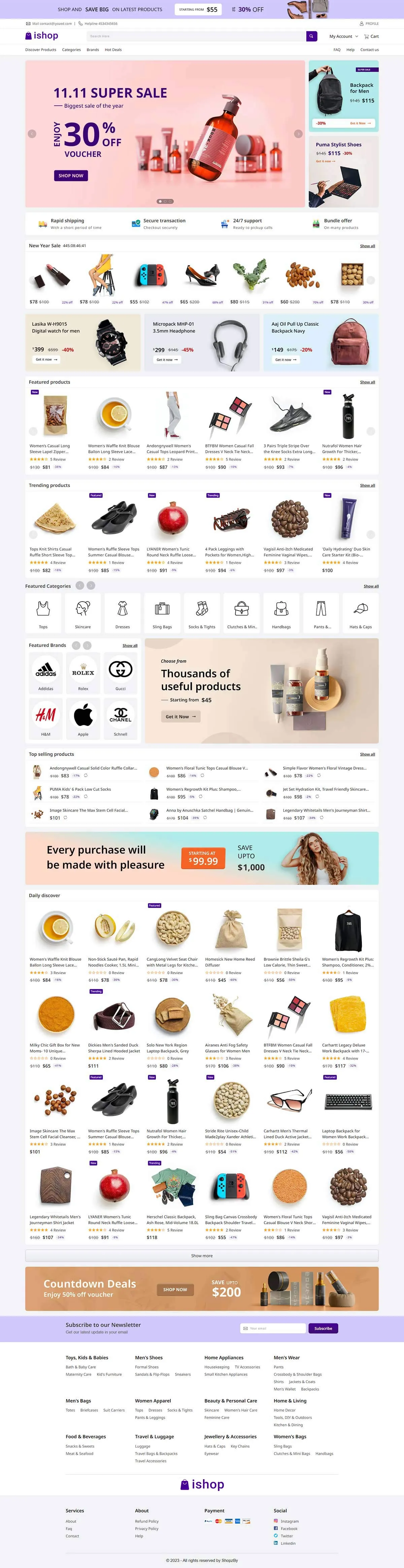 eCommerce CMS - Laravel & Vue